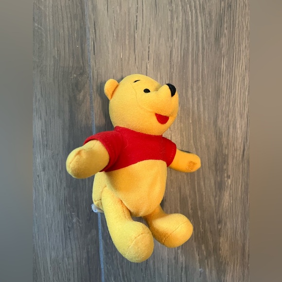 winnie the pooh plush small 5.5” bean bag suffed animal - Picture 5 of 11